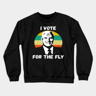 Funny Pence Vice Presidential Debate I Vote For The Fly Crewneck Sweatshirt